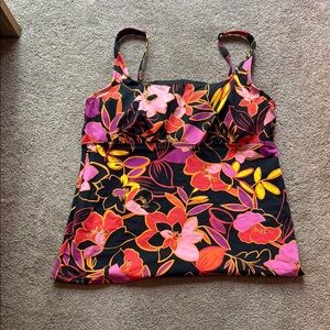 Lands' End Floral Tankini Top